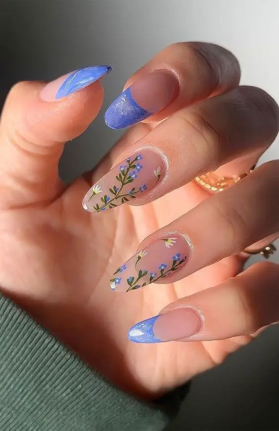 Discover 2024’s Trending Spring Nails Blue Designs – Fresh & Chic Manicures