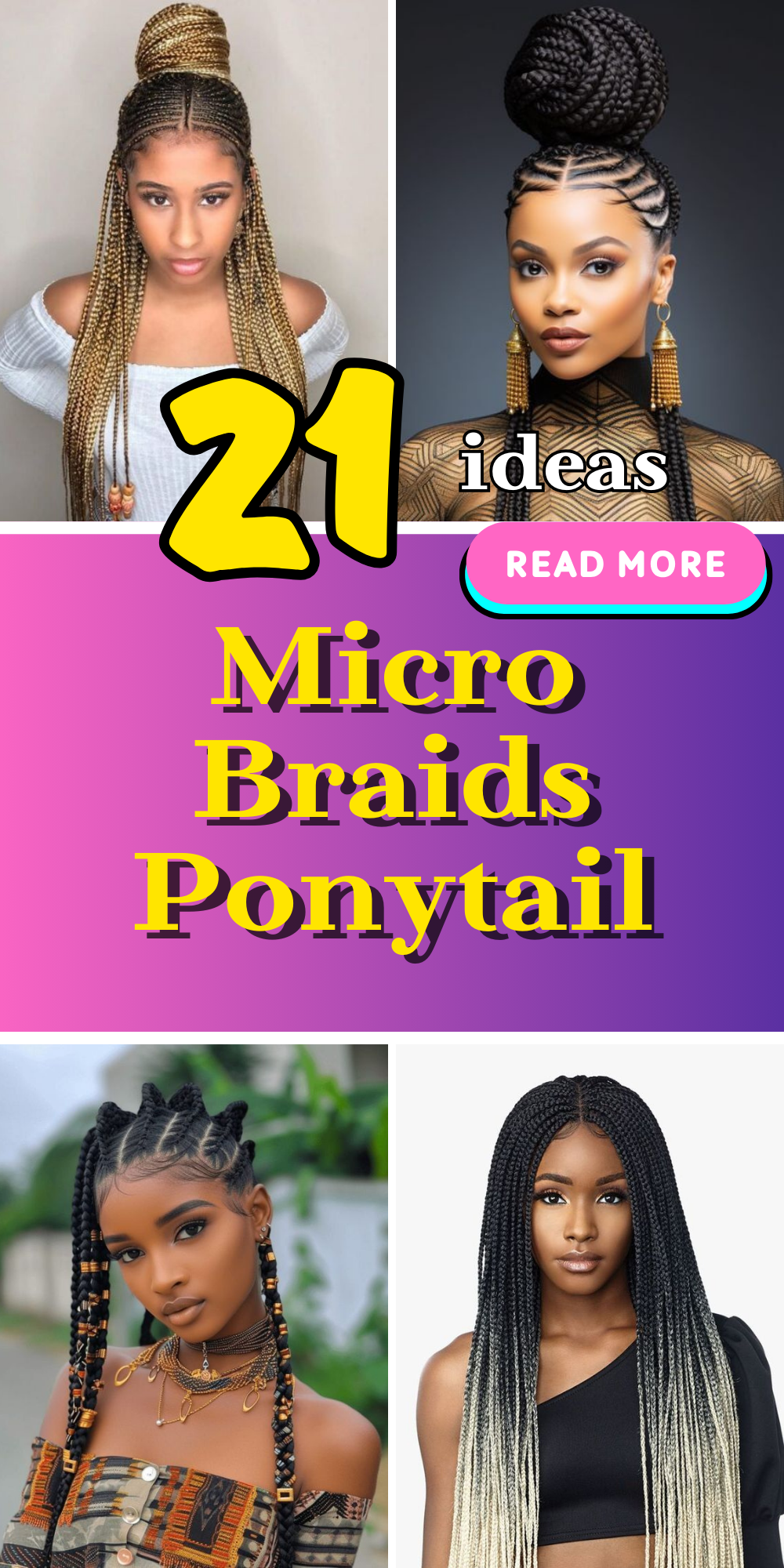 Explore Trendsetting Micro Braids Ponytail Styles for Fashion-Forward Looks