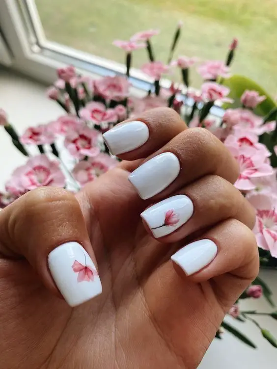 Elevate Your Style with White Spring Nails 2024: Trending Chic Designs