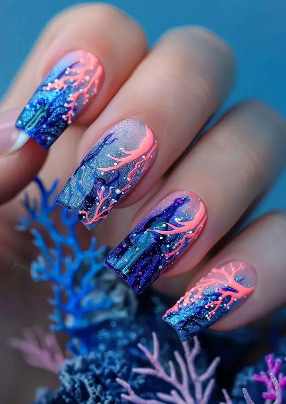 18 Ideas Beach Nail Ideas: Vibrant Designs & Colors for Your Summer Manicure