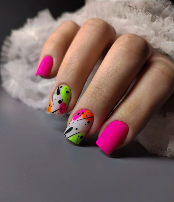 22 Vibrant Neon Summer Nails 2024: Trendy Designs for Every Style