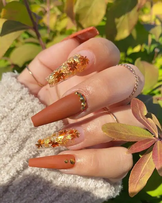 20 Top Fall Coffin Nail Designs for 2024: Classy, Bold, and Trendy Looks