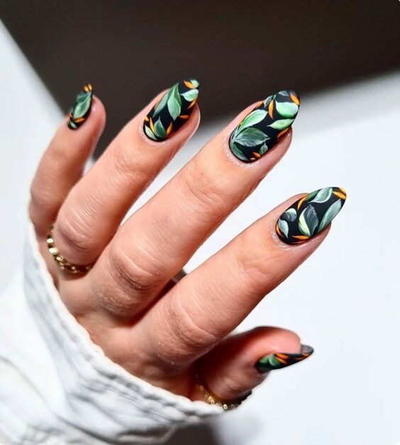 20 Stunning Fall Leaf Nail Art Designs to Enhance Your Autumn Style