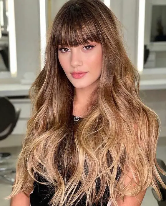 20 Stylish Long Hair with Bangs & Layers – Perfect for Any Face Shape