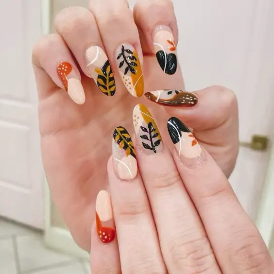 19 Stunning Fall Leaves Nail Art Designs to Elevate Your Style This Season