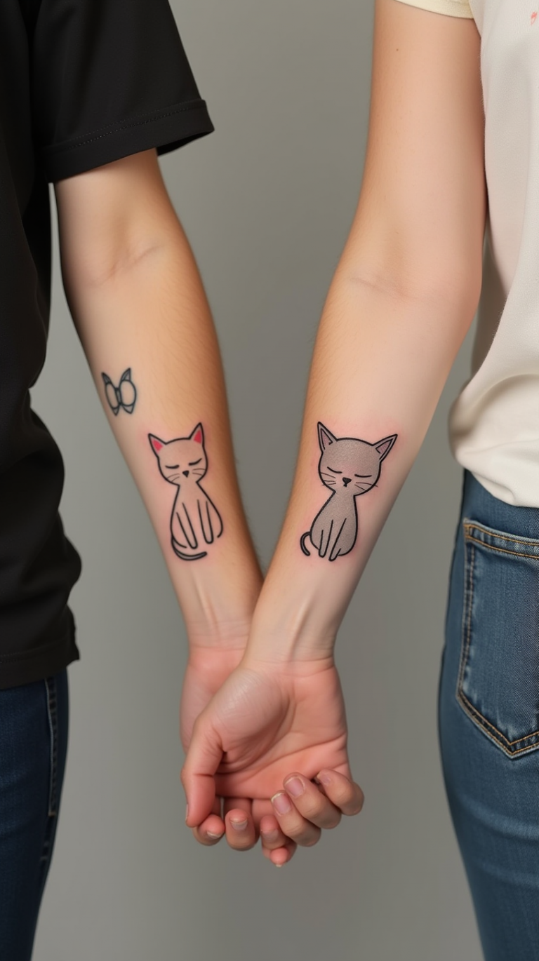 23 Explore Unique Minimalist Cat Tattoo Designs for Men & Women – Find Your Style!