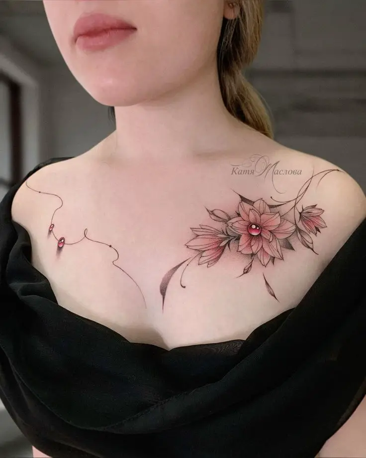 22 Ideas for Chest Tattoos for Women: Inspiring Designs to Celebrate Individuality