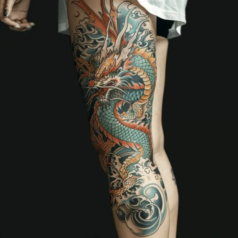 Stunning Designs of Leg Tattoos Women Love: Thigh, Lower Calf, Sleeve, and Wrap Around Inspirations