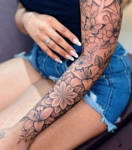 Floral Sleeve Tattoos for Women 2025: Discover Unique and Colorful Designs for Your Next Tattoo