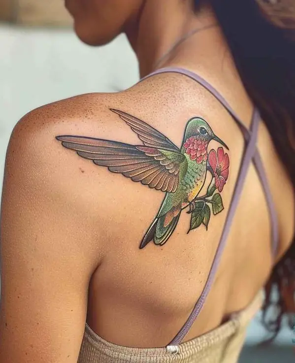 23 Stunning Hummingbird Tattoo Ideas: Geometric, Colorful, Minimalist, and Floral Designs