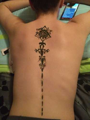 23 Small Spine Tattoos Ideas for Women