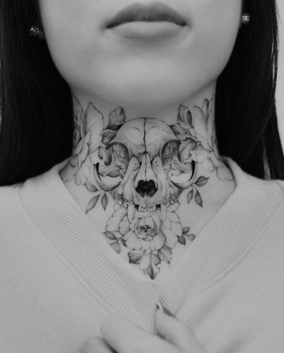 29 Stylish Neck Tattoo Ideas for Women