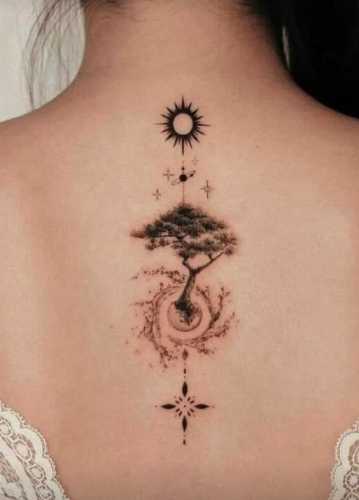 23 Small Spine Tattoos Ideas for Women