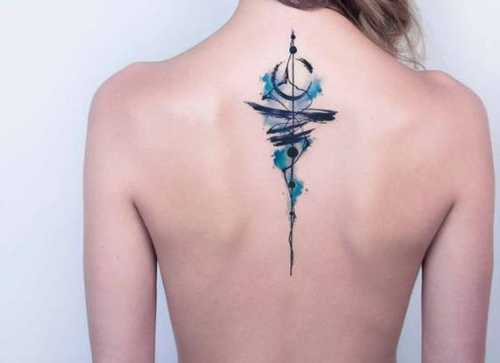 23 Small Spine Tattoos Ideas for Women