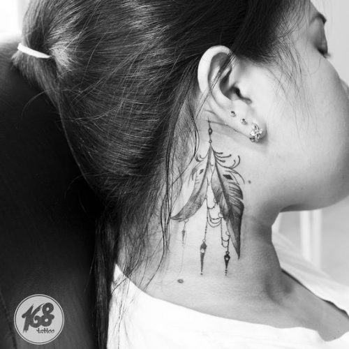 29 Stylish Neck Tattoo Ideas for Women