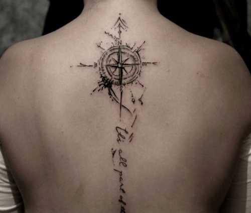 23 Small Spine Tattoos Ideas for Women