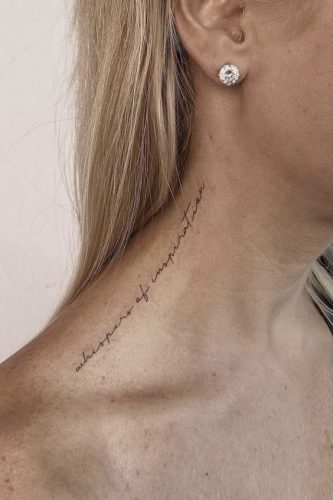 29 Stylish Neck Tattoo Ideas for Women