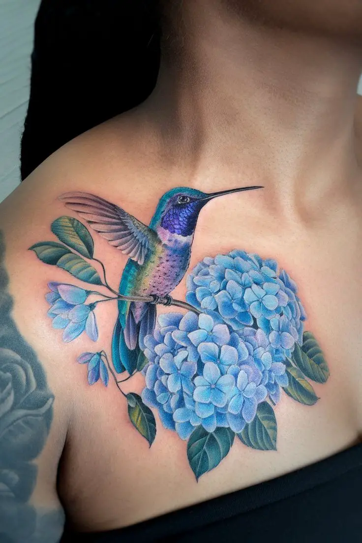 23 Stunning Hummingbird Tattoo Ideas: Geometric, Colorful, Minimalist, and Floral Designs