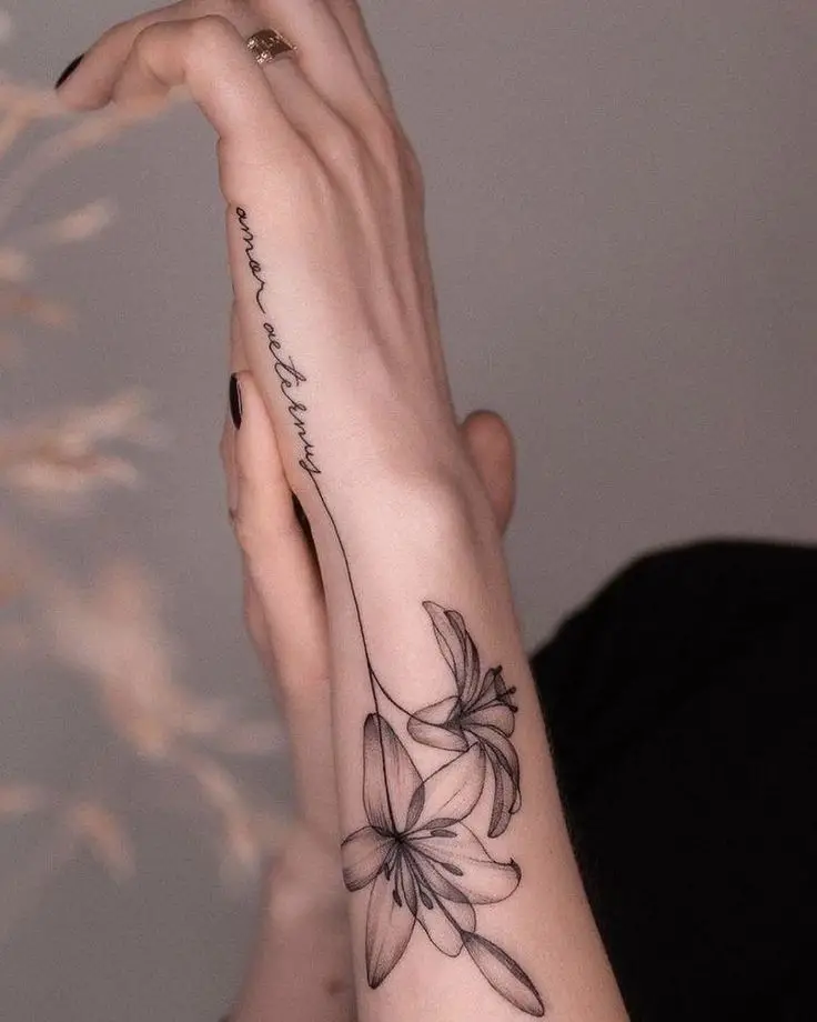 24 Lily Flower Tattoos Ideas: Stunning Designs and Symbolism