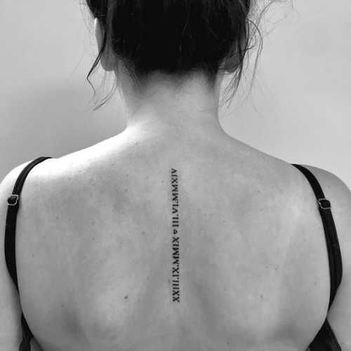 23 Small Spine Tattoos Ideas for Women