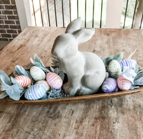 cute easter table centerpiece