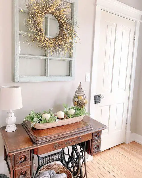 entryway decor spring