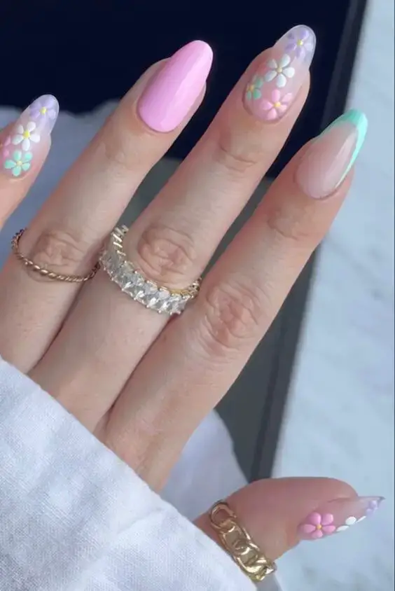 Almond Spring Nails 2025 Trends: The Best Pastel, Pink, and Green Designs for a Fresh Spring Look