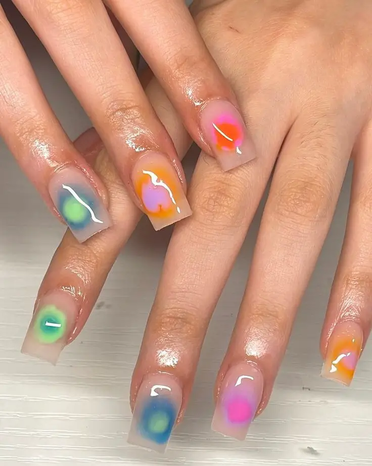 tunning Aura Nail Ideas for a Trendy Look in 2025 – Acrylic, Short, Almond, and More